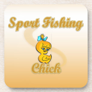 Sport Fishing Chick Coaster