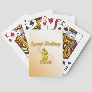 Sport Fishing Chick Playing Cards