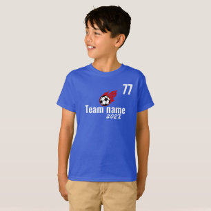 Sport football soccer Team Field day Cheer  School T-Shirt