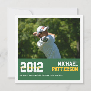 Sport Guy Photo Graduation Party CUSTOM Invitation
