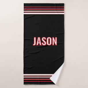 Sport inspired gym and court towel