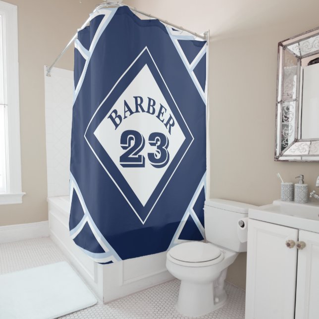 Sport inspired shower curtain (In Situ)