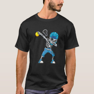 Sport Lacrosse Skeleton Halloween Men Boys Kids Co T-Shirt