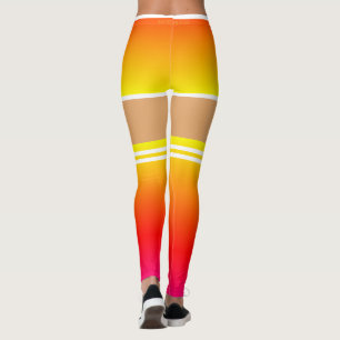 Sport Leggings Faux Shorts and Over The Knee Socks