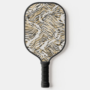 Sport Luxe Zebra - Mocha Gold Pickleball Paddle