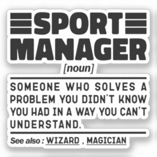 Sport Manager Noun Definition Management Director