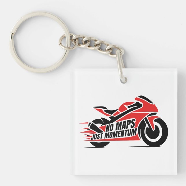 Sport Motorcycle Key Ring (Front)