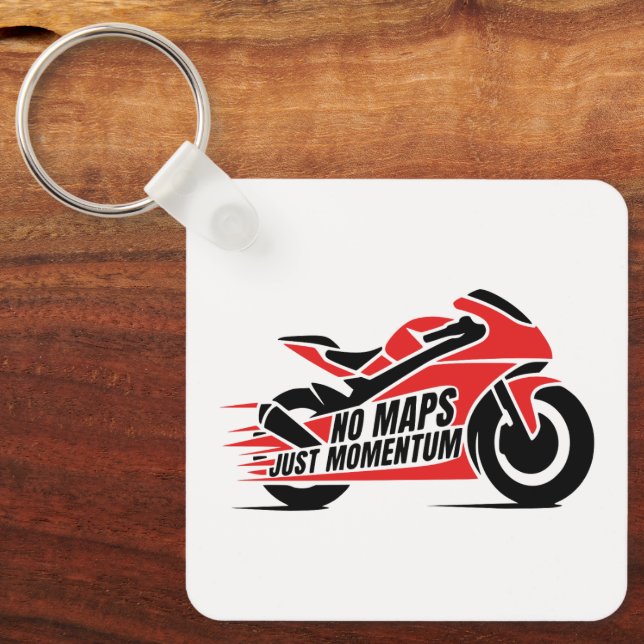 Sport Motorcycle Key Ring (Front)
