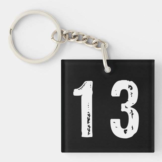 Sport number 13 key ring (Front)