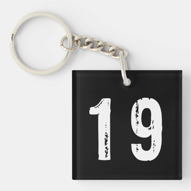 Sport number 19 key ring (Front)