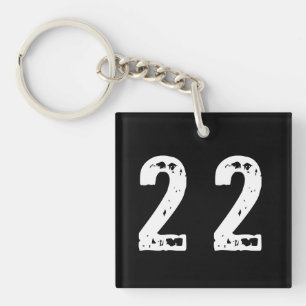 Sport number 22 key ring