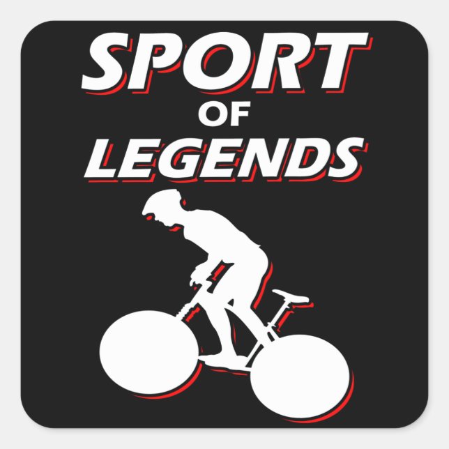 Sport Of Legends Cycling Bike Square Sticker (Front)