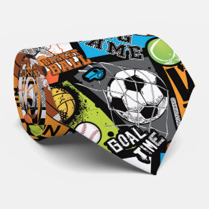 Sport Pattern With Balls Tie