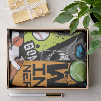 Sport Pattern With Balls Tissue Paper