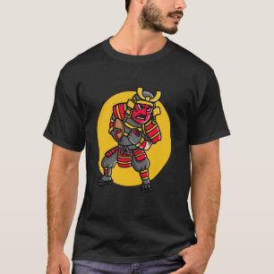 Sport Rugby Footballer Touchdown Samurai Football T-Shirt