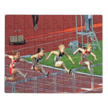 Sport runners race acrylic
