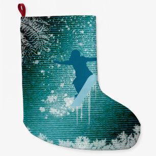 Sport, Snowboarding Large Christmas Stocking