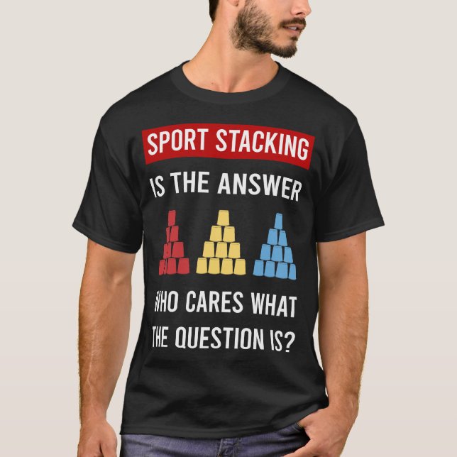 Sport Stacking Cup Stacking Speed Stacking Cups T-Shirt (Front)