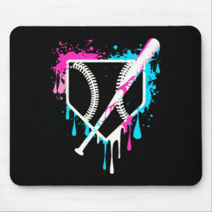 Sport Team Cool Baseball Home Plate Drip With Spri Mouse Mat