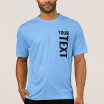 Sport Tek Mens Modern Big Font Text Template T-Shirt<br><div class="desc">Custom Add Your Text Here Modern Big Font Text Template Mens Sport-Tek Competitor Activewear Carolina Blue T-Shirt.</div>