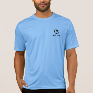 Sport-tek moist wicking custom blue soccer t shirt