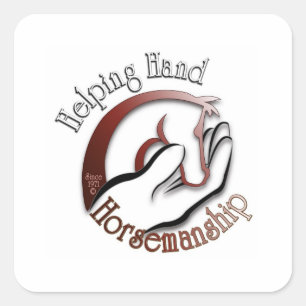 Sport the Helping Hand Horsemanship Logo! Square Sticker