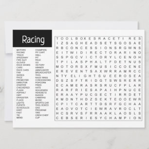 Sport Themed Activity Card