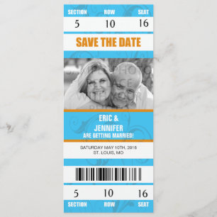 SPORT THEMED WEDDING INVITATION/SAVE THE DATE INVITATION