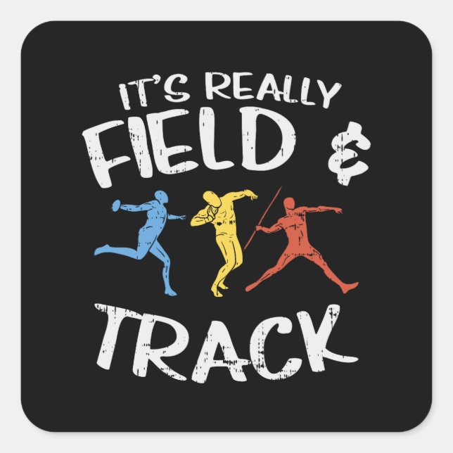Sport Track And Field Gifts Square Sticker (Front)
