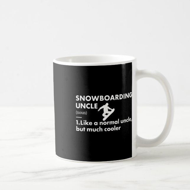 Sport Uncle Definition Snowboarding  Coffee Mug (Right)