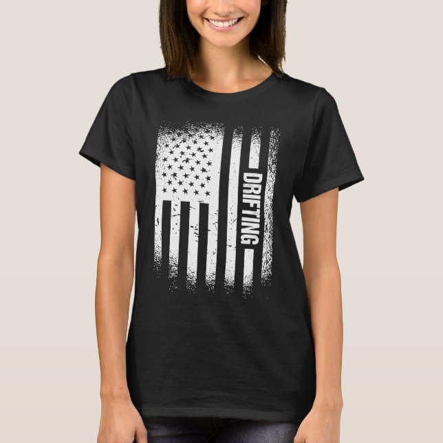 Sport Us Flag Drifting  2 T-Shirt (Front)
