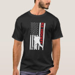 Sport Us Flag Ice Hockey Premium T-Shirt<br><div class="desc">Sport Us Flag Ice Hockey Premium</div>