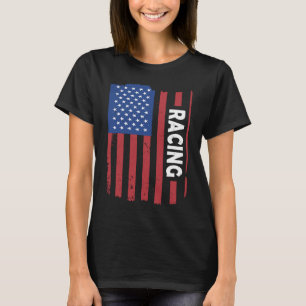 Sport Us Flag Racing  2 T-Shirt