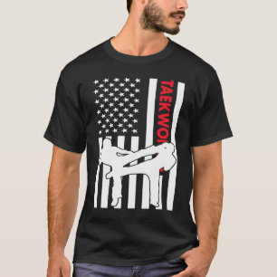 Sport Us Flag Taekwondo  1 T-Shirt