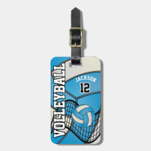 Sport Volleyball 🏐 - Baby Blue Luggage Tag