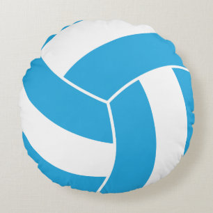 Sport Volleyball 🏐- Baby Blue Round Cushion