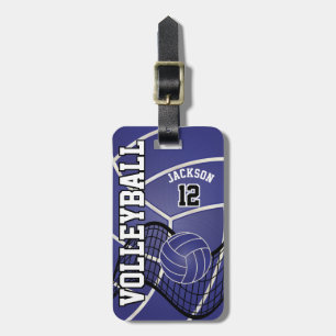 Sport Volleyball 🏐 - Dark Blue Luggage Tag