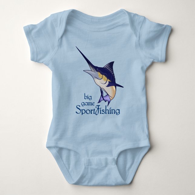 Sportfishing Baby Bodysuit (Front)