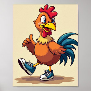 Sporting chicken  poster