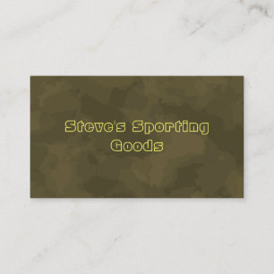 Sporting Goods Business Card
