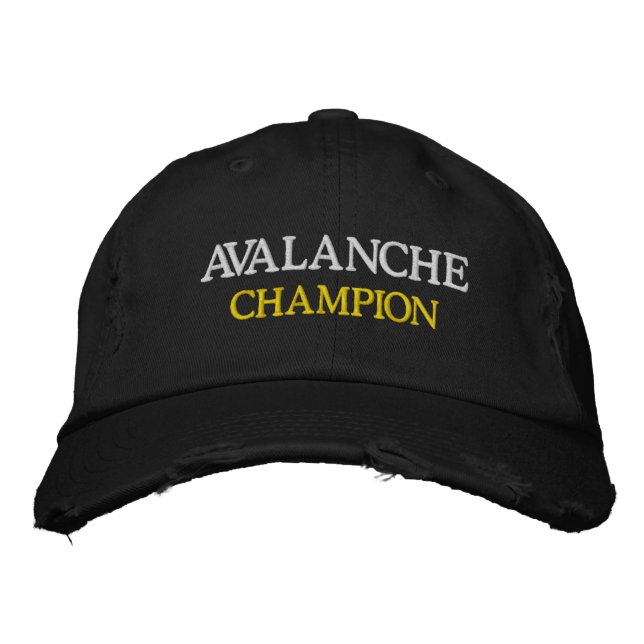 Sporting Goods VEGAS CARD Games AVALANCHE CHAMPION Embroidered Hat (Front)