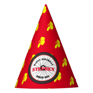 Sporting Happy Birthday Biker Boy Party Hat