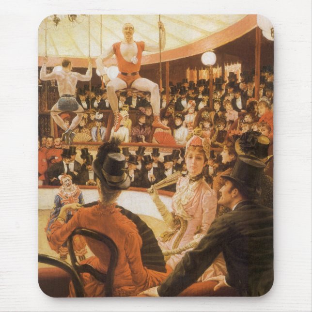 Sporting Ladies (aka Circus Lover) by James Tissot Mouse Mat (Front)