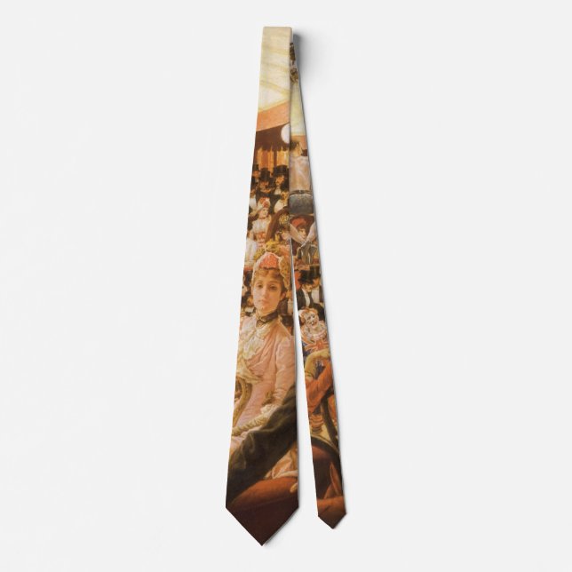 Sporting Ladies (aka Circus Lover) by James Tissot Tie (Front)