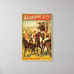 Sporting Life - The Great English Derby Theatre Canvas Print