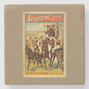 Sporting Life - The Great English Derby Theatre Stone Coaster