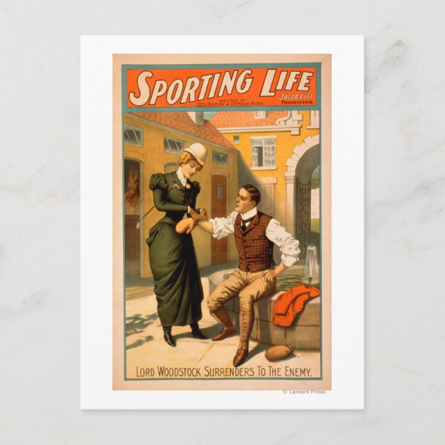 Sporting LifeBoxer Boxing Theatre Poster Postcard (Front)