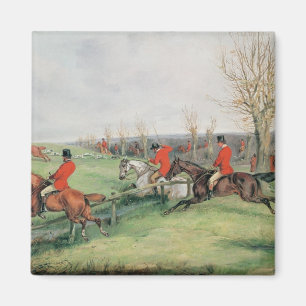 Sporting Scene, 19th century Magnet