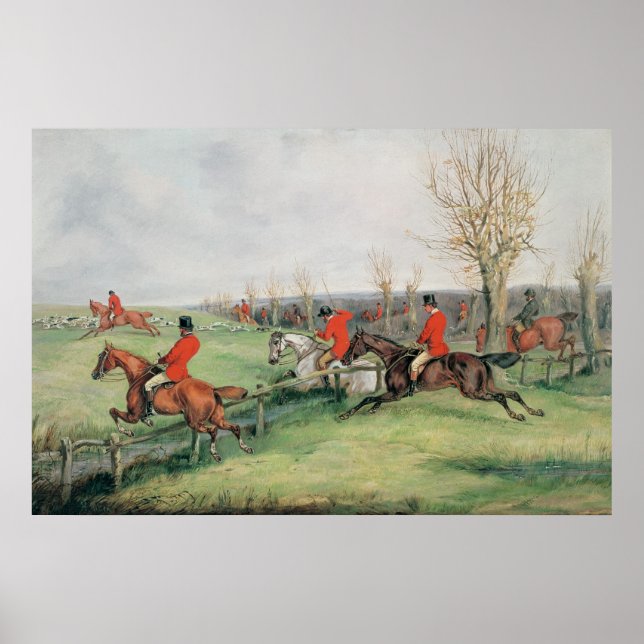 Sporting Scene, 19th century Poster (Front)