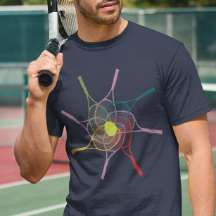 sporting-wear colour tennis rackets T-Shirt
